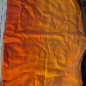 Loro Piana orange ombré cashmere pashmina